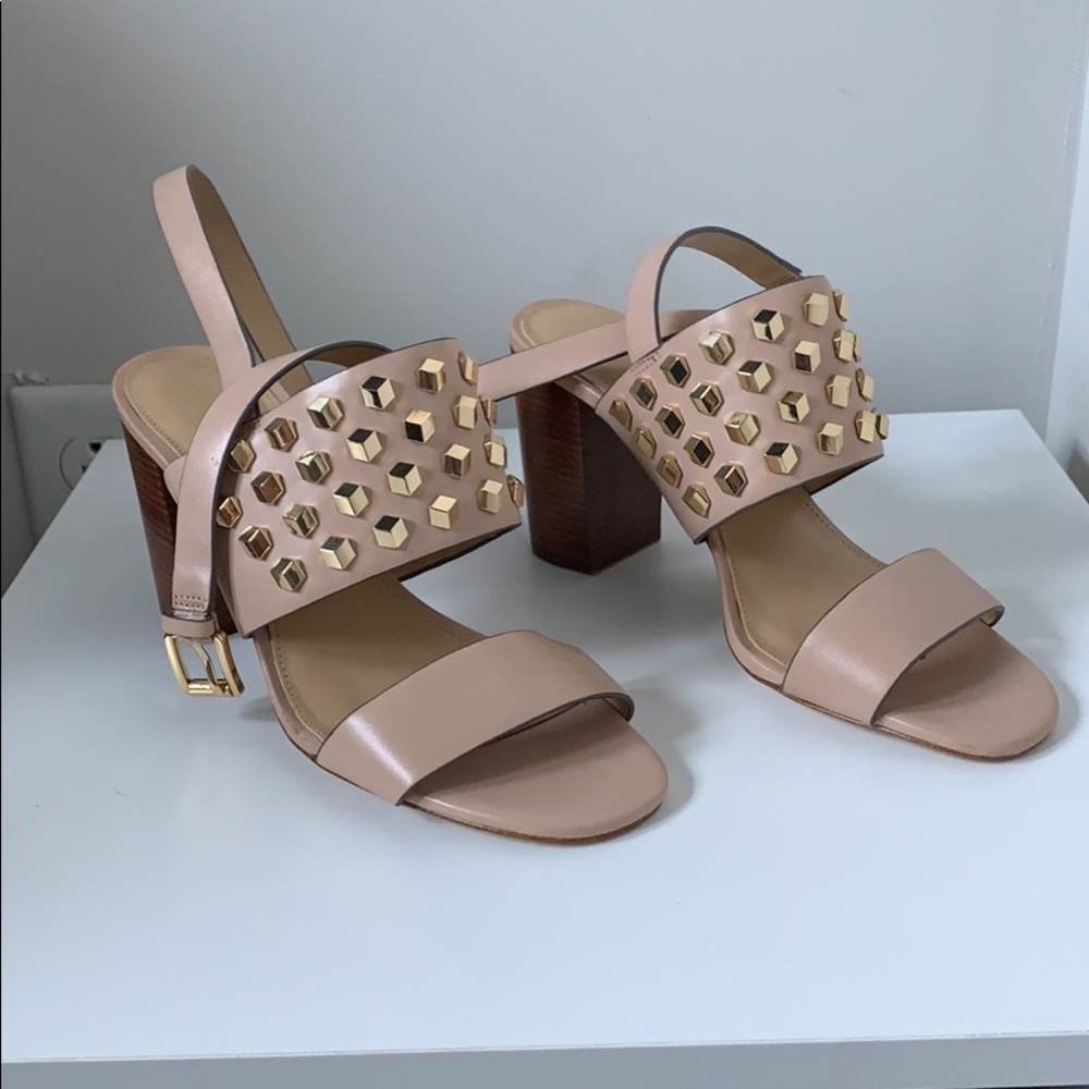 BRAND NEW Michael Kors pink Studded Heels (7.5)